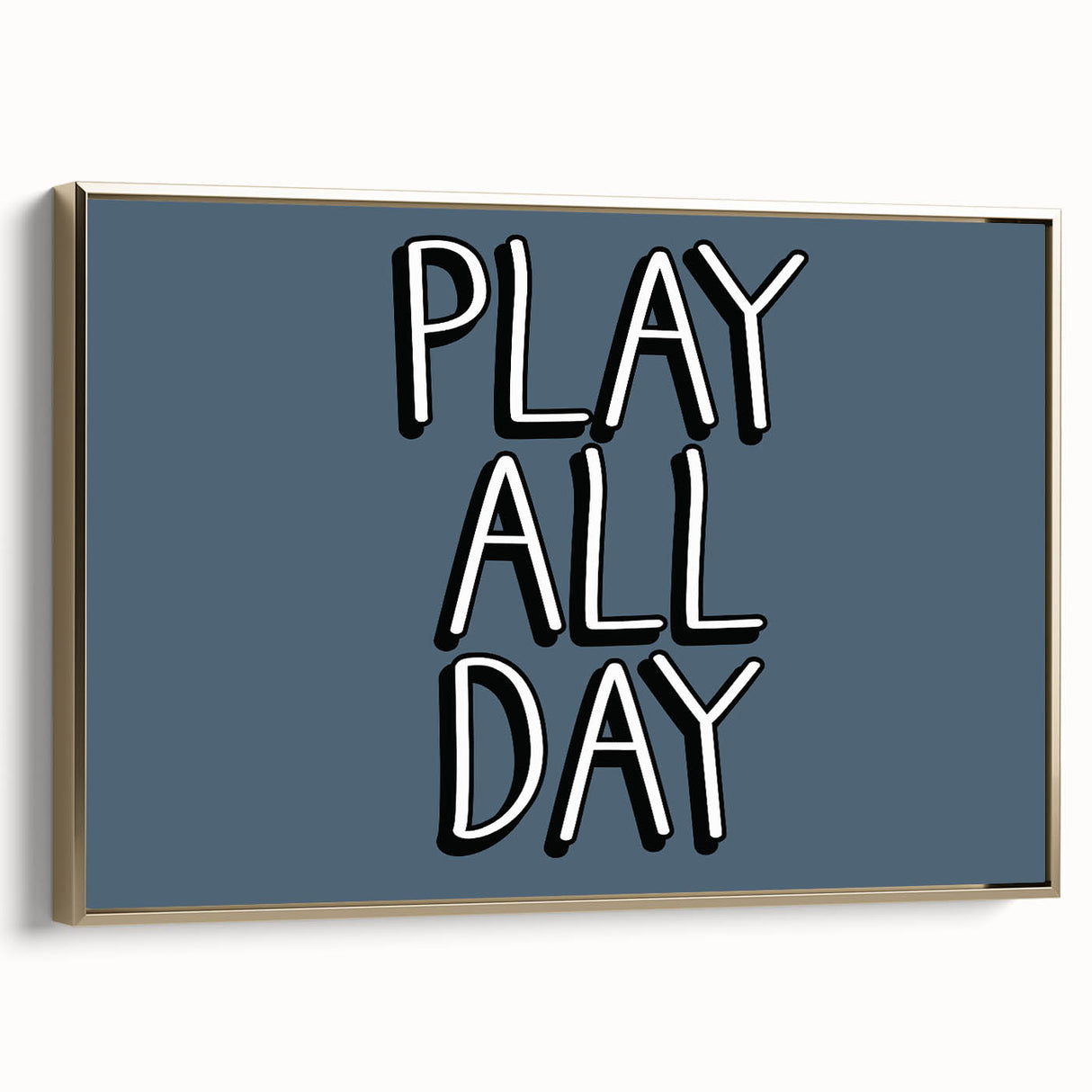 Play All Day Boys Room Wall Art – Kids Wall Art Prints for Playroom