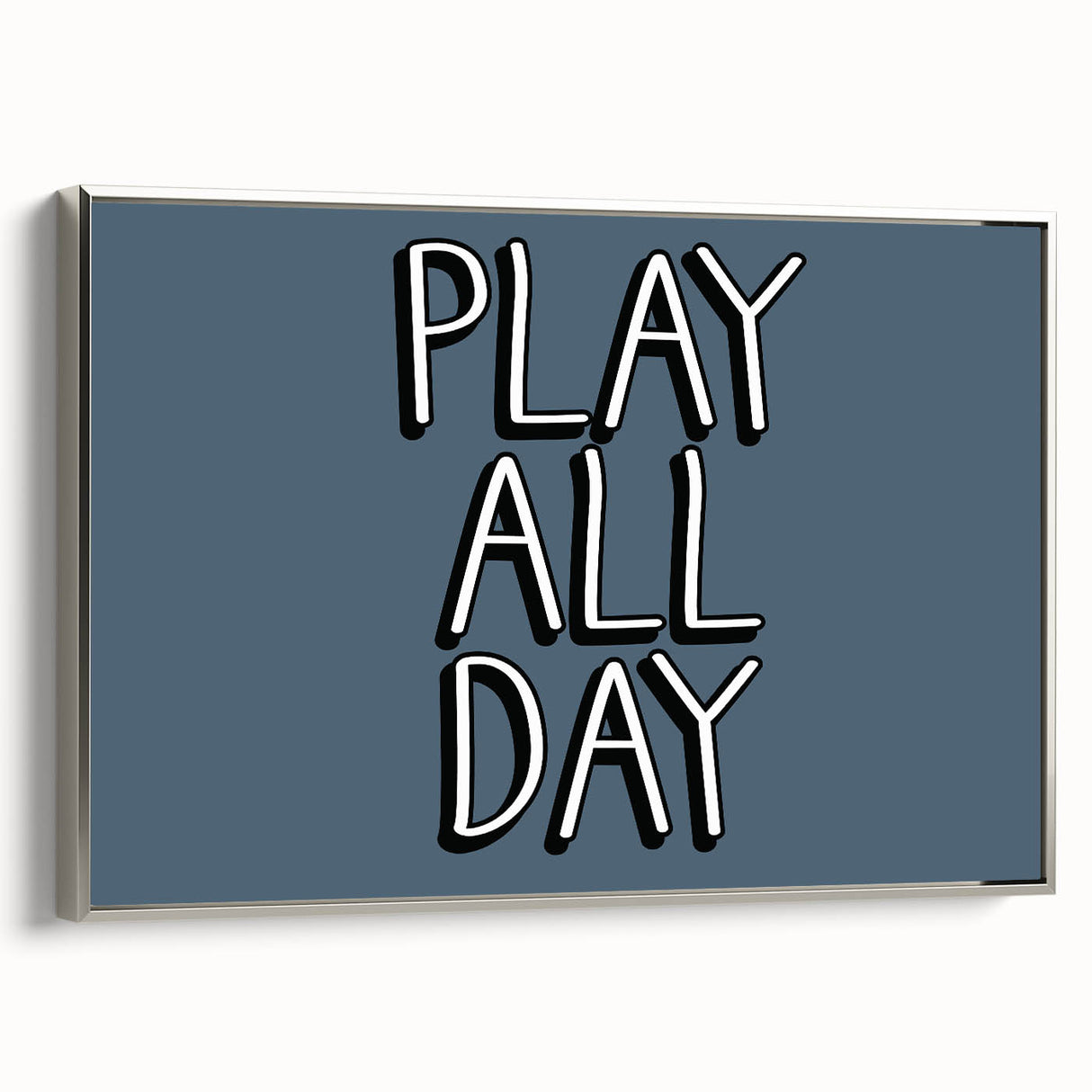 Play All Day Boys Room Wall Art – Kids Wall Art Prints for Playroom