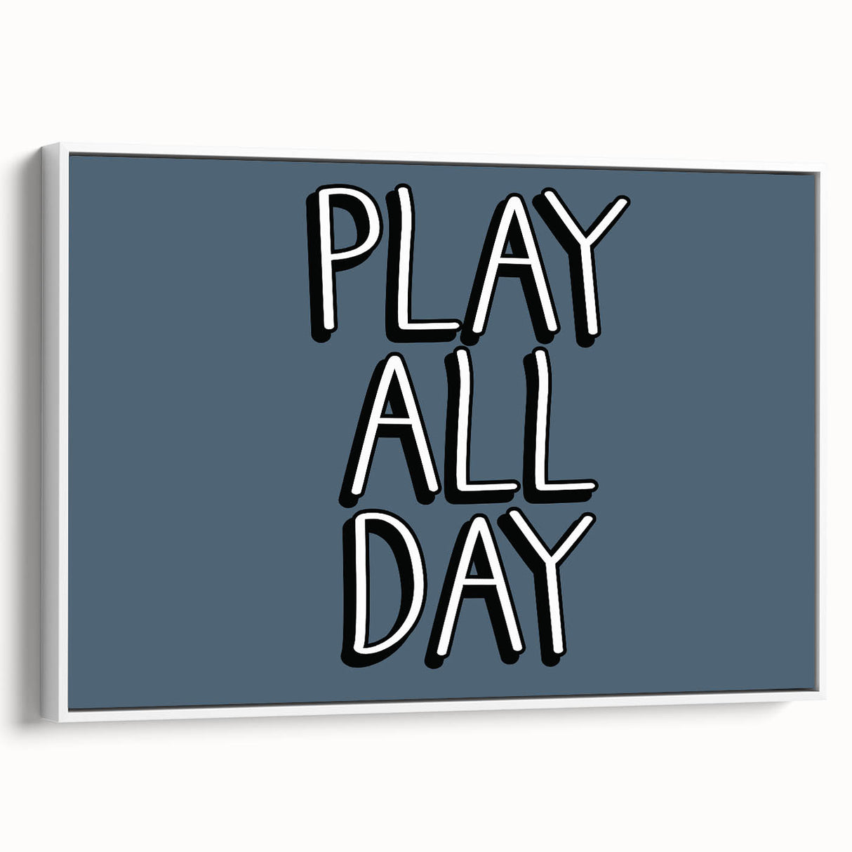 Play All Day Boys Room Wall Art – Kids Wall Art Prints for Playroom