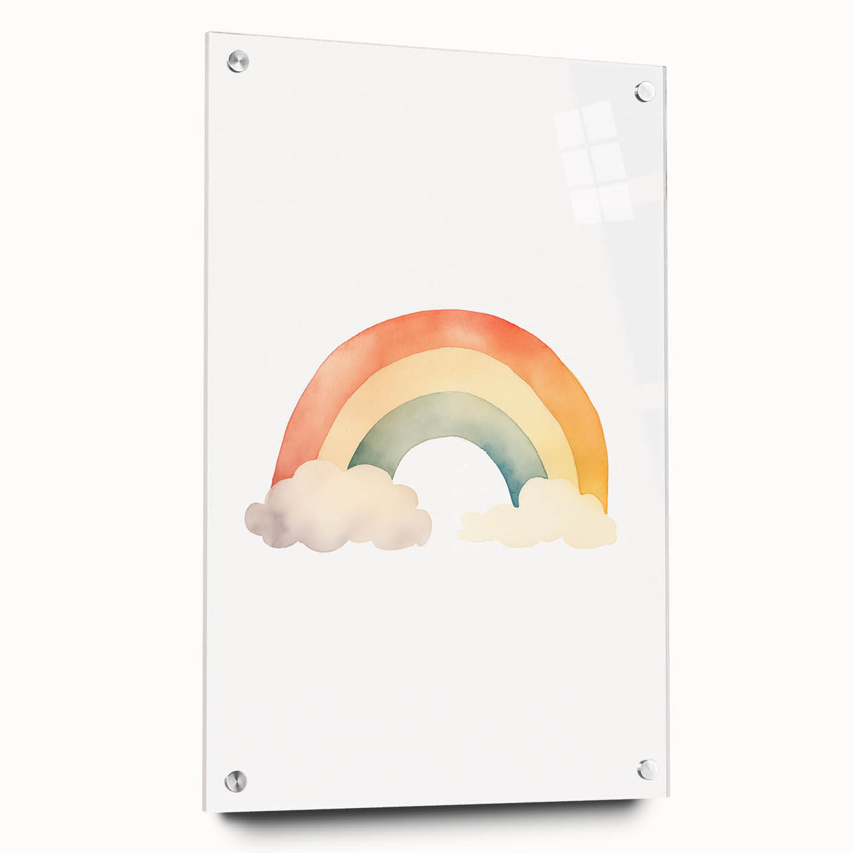 Watercolor Rainbow Nursery Wall Art – Baby Room Decor Prints