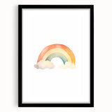 Watercolor Rainbow Nursery Wall Art – Baby Room Decor Prints