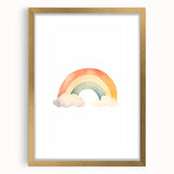 Watercolor Rainbow Nursery Wall Art – Baby Room Decor Prints