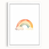 Watercolor Rainbow Nursery Wall Art – Baby Room Decor Prints