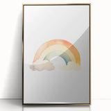 Watercolor Rainbow Nursery Wall Art – Baby Room Decor Prints
