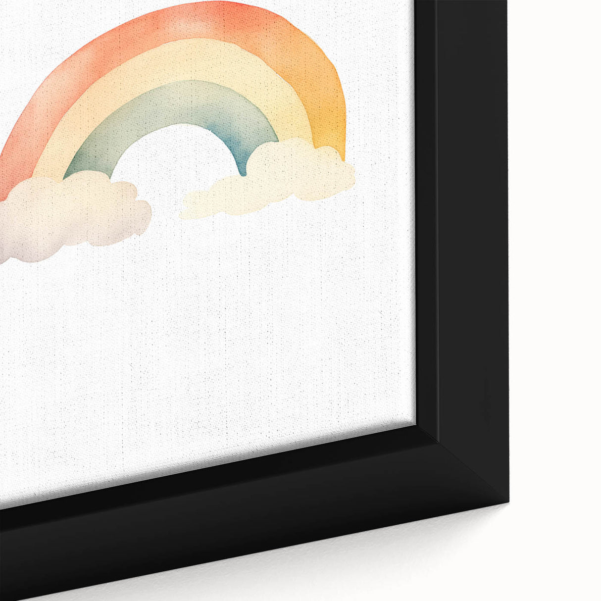 Watercolor Rainbow Nursery Wall Art – Baby Room Decor Prints