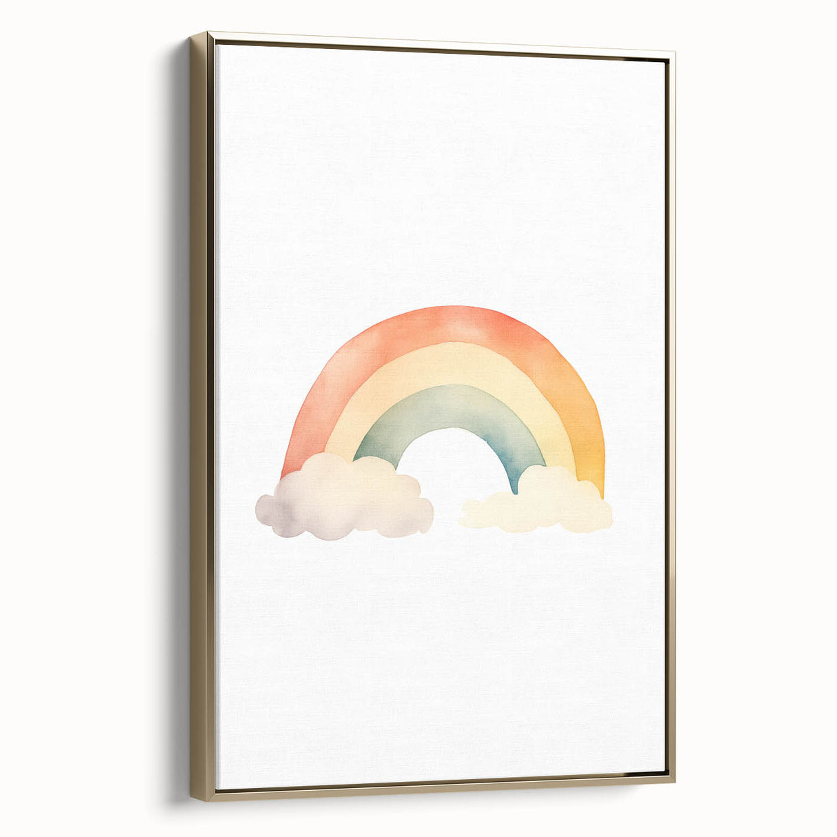 Watercolor Rainbow Nursery Wall Art – Baby Room Decor Prints