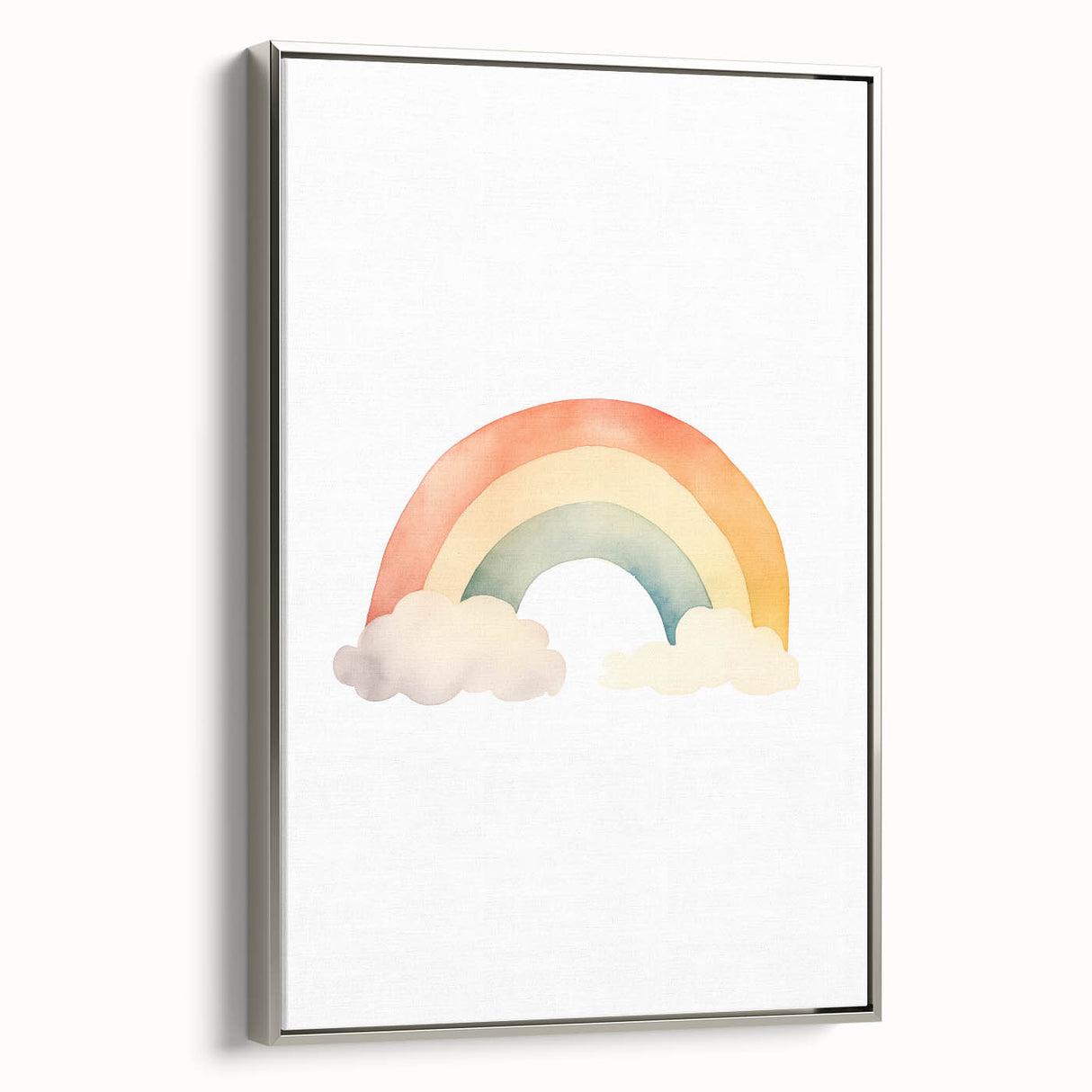 Watercolor Rainbow Nursery Wall Art – Baby Room Decor Prints
