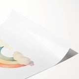 Watercolor Rainbow Nursery Wall Art – Baby Room Decor Prints