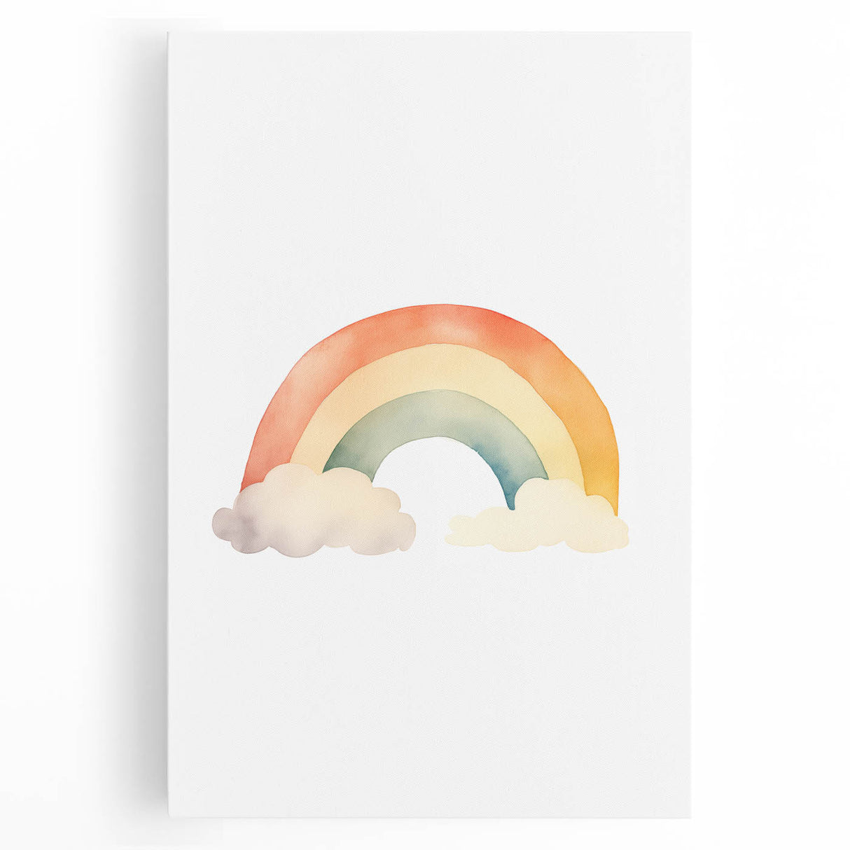 Watercolor Rainbow Nursery Wall Art – Baby Room Decor Prints