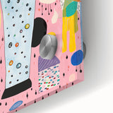 Abstract Elephant Kids Room Wall Art – Stretched Canvas for Kids