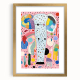 Abstract Elephant Kids Room Wall Art – Stretched Canvas for Kids