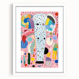 Abstract Elephant Kids Room Wall Art – Stretched Canvas for Kids