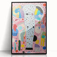 Abstract Elephant Kids Room Wall Art – Stretched Canvas for Kids