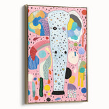 Abstract Elephant Kids Room Wall Art – Stretched Canvas for Kids