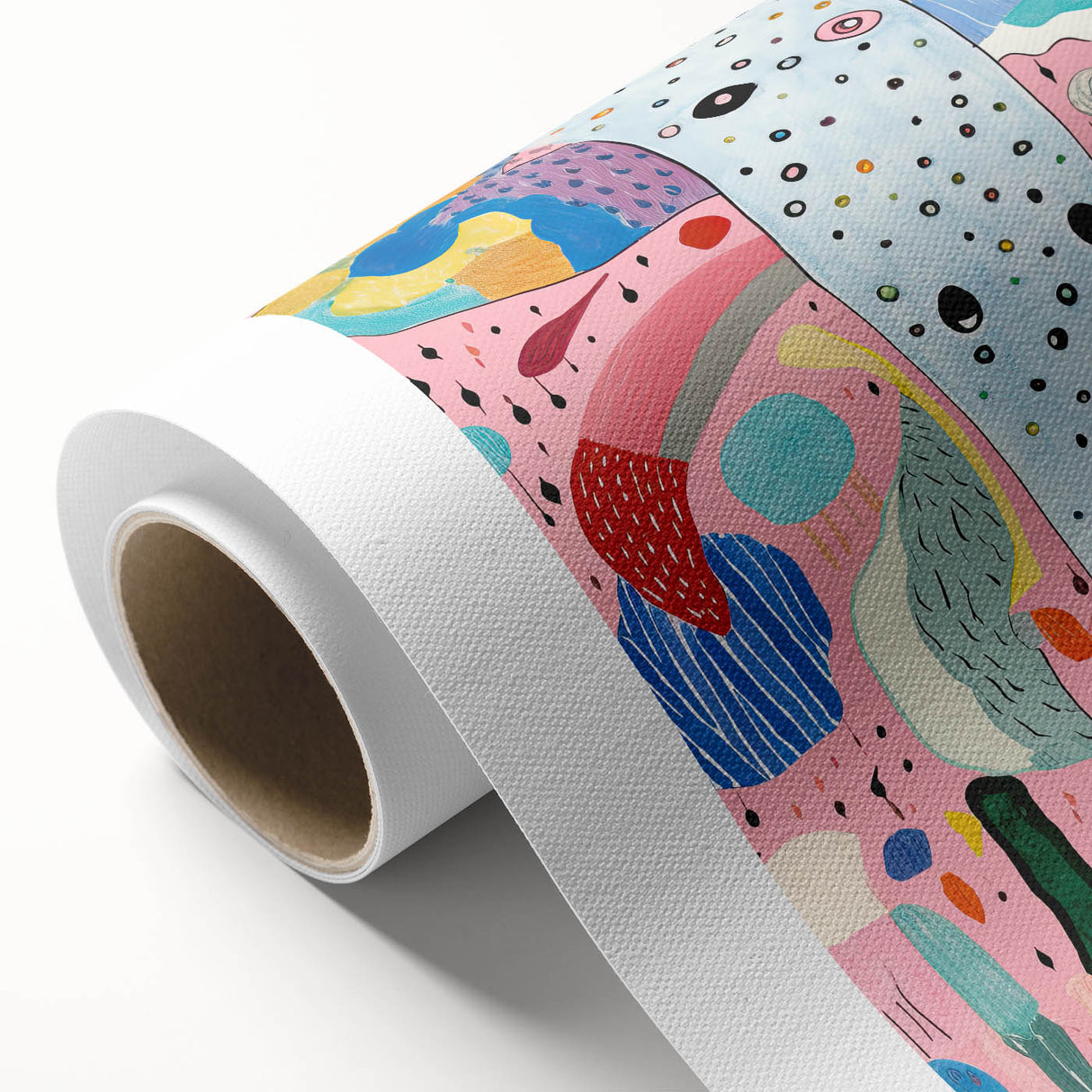 Abstract Elephant Kids Room Wall Art – Stretched Canvas for Kids