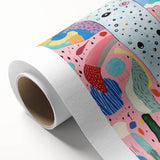 Abstract Elephant Kids Room Wall Art – Stretched Canvas for Kids