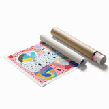 Abstract Elephant Kids Room Wall Art – Stretched Canvas for Kids