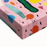 Abstract Elephant Kids Room Wall Art – Stretched Canvas for Kids