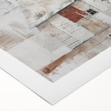 Rolled canvas featuring a vibrant landscape barn scene in warm tones, showcasing rustic charm and natural beauty, perfect for home decor or farmhouse aesthetics.