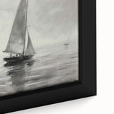 Framed close-up of a vibrant landscape canvas featuring lush green hills and a serene sunset, showcasing rich colors and intricate details in the artwork. Ideal for home decor enthusiasts seeking nature-inspired wall art.