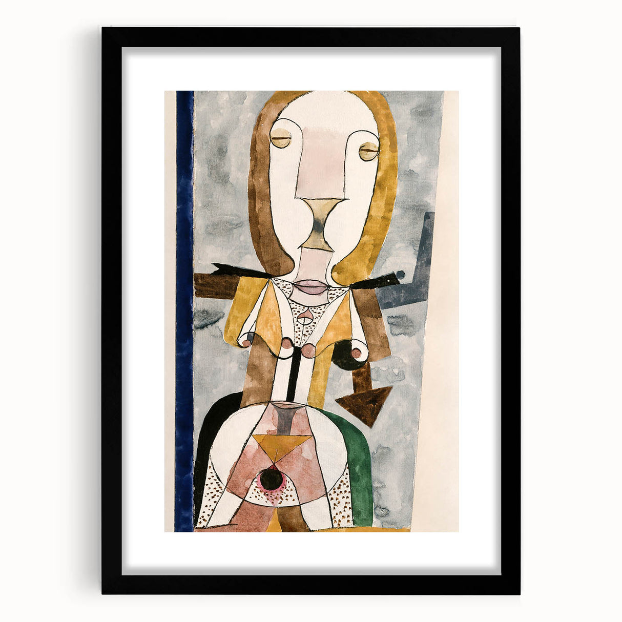 Modern Wall Art - Abstract Portrait by Paul Klee - Contemporary Art Print