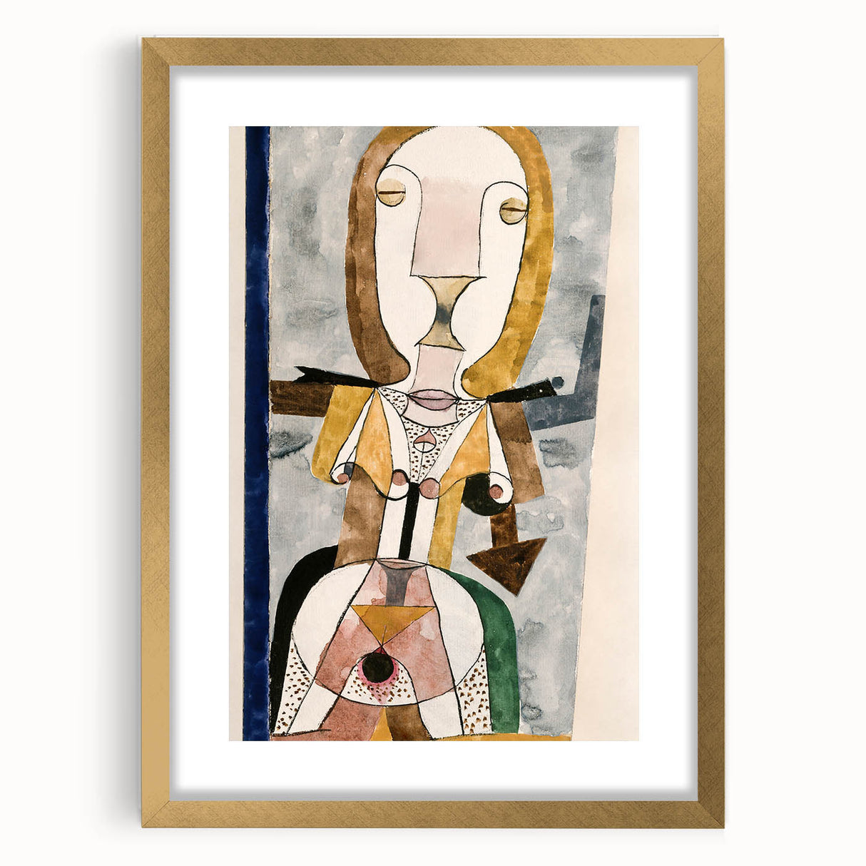 Modern Wall Art - Abstract Portrait by Paul Klee - Contemporary Art Print