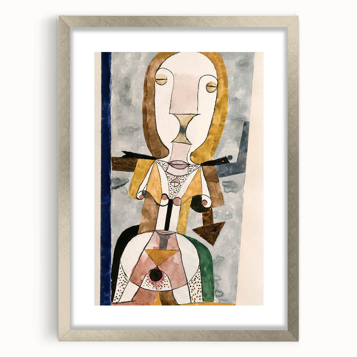 Modern Wall Art - Abstract Portrait by Paul Klee - Contemporary Art Print