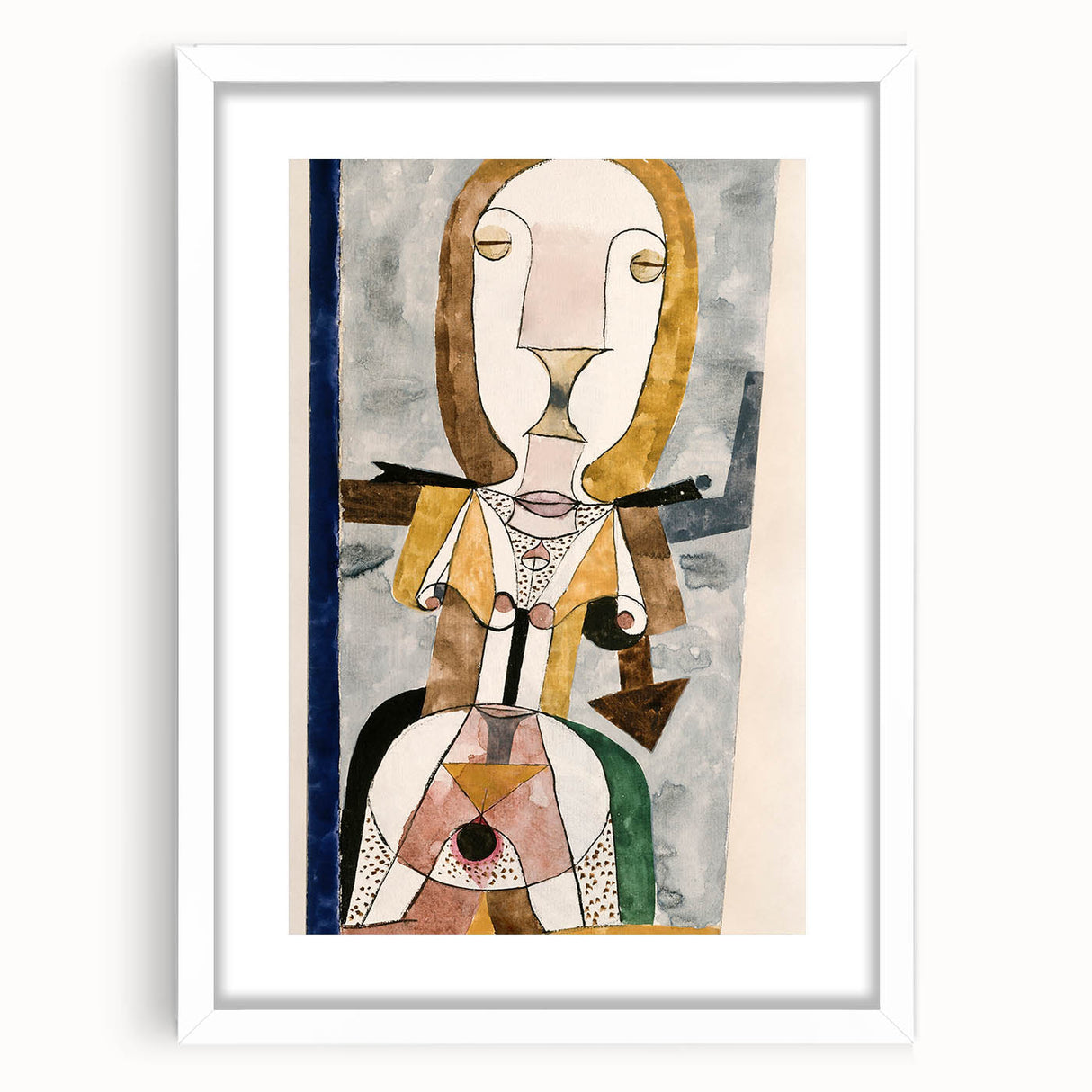 Modern Wall Art - Abstract Portrait by Paul Klee - Contemporary Art Print