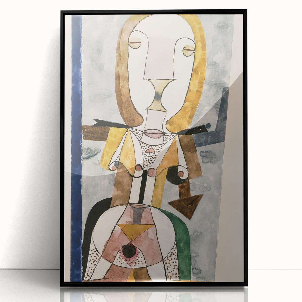 Modern Wall Art - Abstract Portrait by Paul Klee - Contemporary Art Print