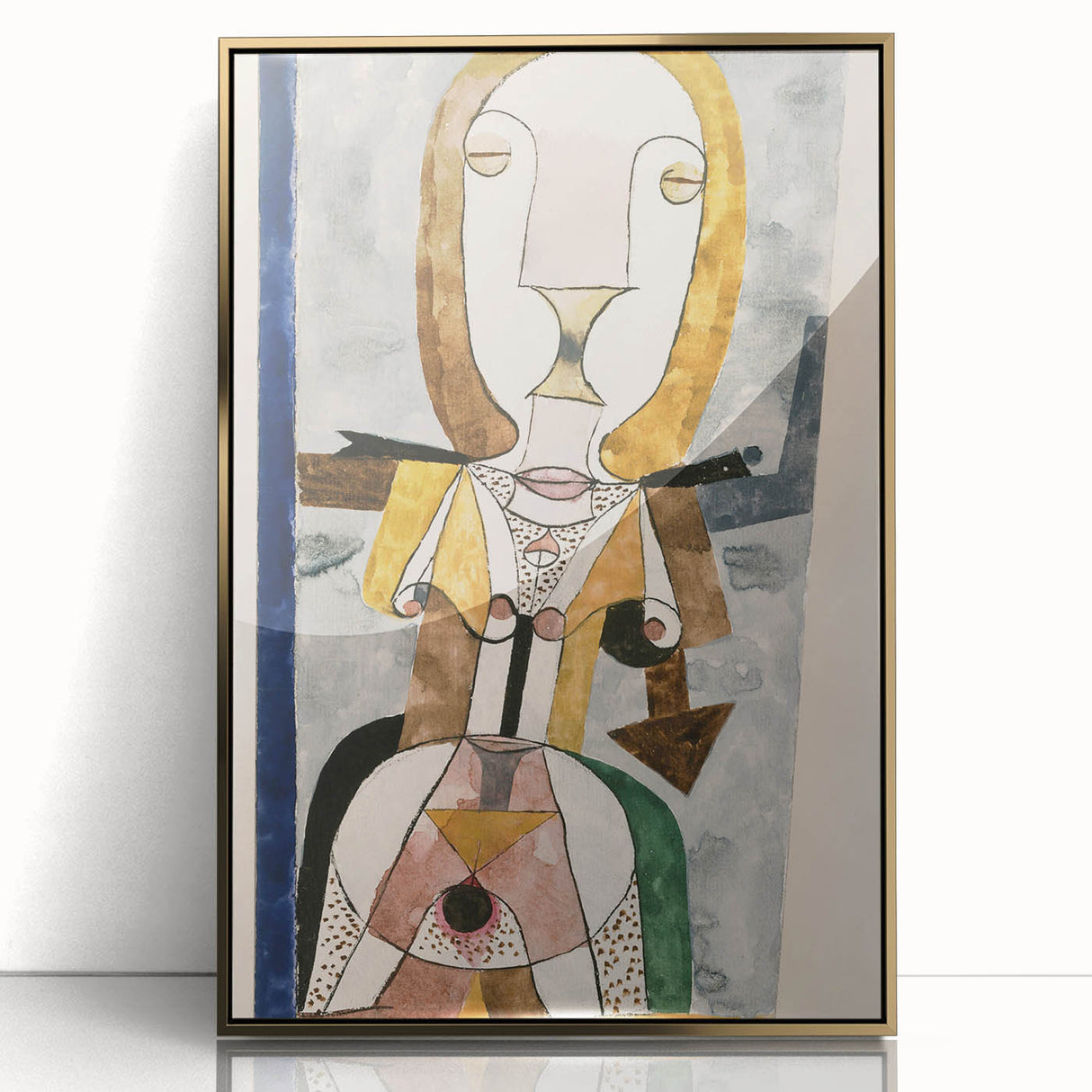 Modern Wall Art - Abstract Portrait by Paul Klee - Contemporary Art Print