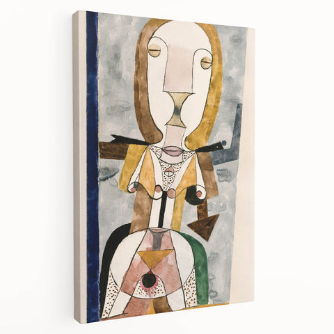Modern Wall Art - Abstract Portrait by Paul Klee - Contemporary Art Print