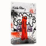 Fiery Passion Pop Art Wall Art – Bold Red, Black, and White Canvas