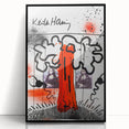 Fiery Passion Pop Art Wall Art – Bold Red, Black, and White Canvas