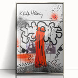 Fiery Passion Pop Art Wall Art – Bold Red, Black, and White Canvas