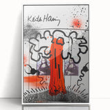 Fiery Passion Pop Art Wall Art – Bold Red, Black, and White Canvas