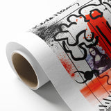 Fiery Passion Pop Art Wall Art – Bold Red, Black, and White Canvas