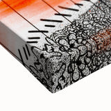 Fiery Passion Pop Art Wall Art – Bold Red, Black, and White Canvas