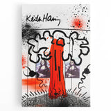 Fiery Passion Pop Art Wall Art – Bold Red, Black, and White Canvas