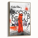 Fiery Passion Pop Art Wall Art – Bold Red, Black, and White Canvas