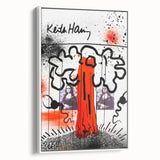 Fiery Passion Pop Art Wall Art – Bold Red, Black, and White Canvas