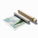 Extra large rolled print of Van Gogh's impressionist floral art in vibrant colors.