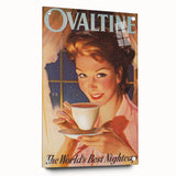 Retro Ovaltine Wall Art – Vintage Mid-Century Modern Poster Print