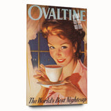 Retro Ovaltine Wall Art – Vintage Mid-Century Modern Poster Print