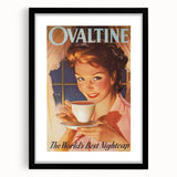 Retro Ovaltine Wall Art – Vintage Mid-Century Modern Poster Print