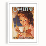 Retro Ovaltine Wall Art – Vintage Mid-Century Modern Poster Print