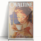 Retro Ovaltine Wall Art – Vintage Mid-Century Modern Poster Print