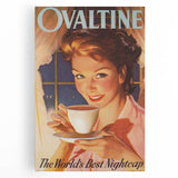 Retro Ovaltine Wall Art – Vintage Mid-Century Modern Poster Print