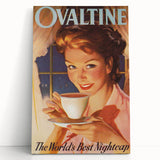 Retro Ovaltine Wall Art – Vintage Mid-Century Modern Poster Print