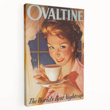 Retro Ovaltine Wall Art – Vintage Mid-Century Modern Poster Print