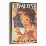 Retro Ovaltine Wall Art – Vintage Mid-Century Modern Poster Print